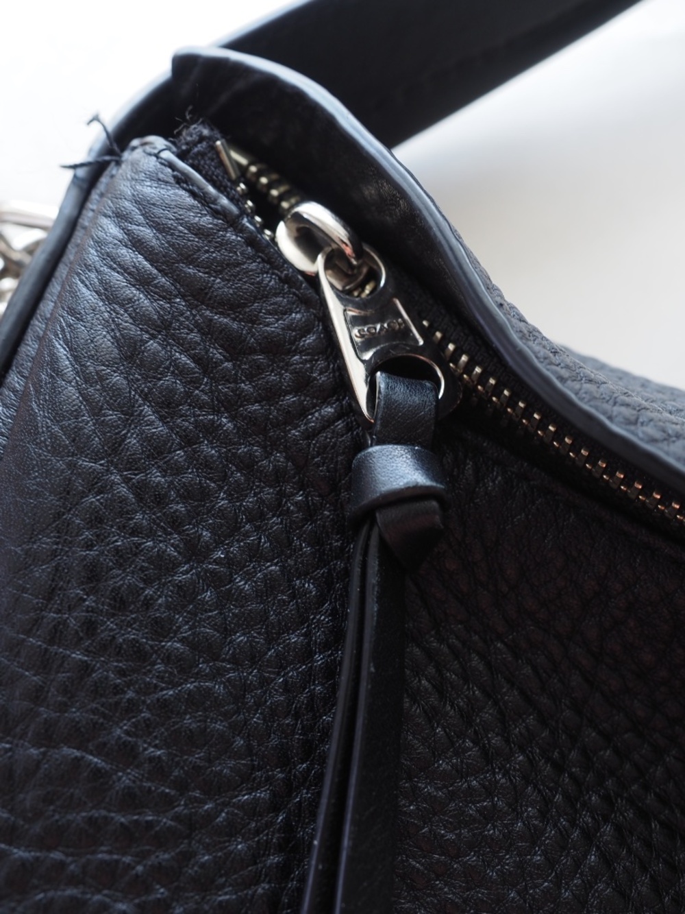 COACH A1420-31623 Bleecker Sullivan Black Pebble Leather Hobo Bag - Picture 2 of 8